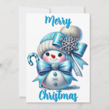 Winter Whimsy: Un saludo festivo de Snowman