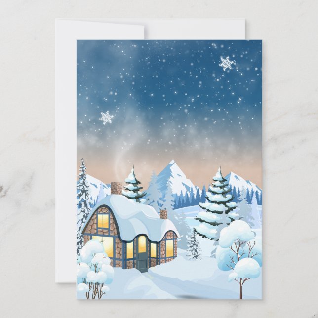 Tarjeta Festiva Winter wonderland (Anverso)