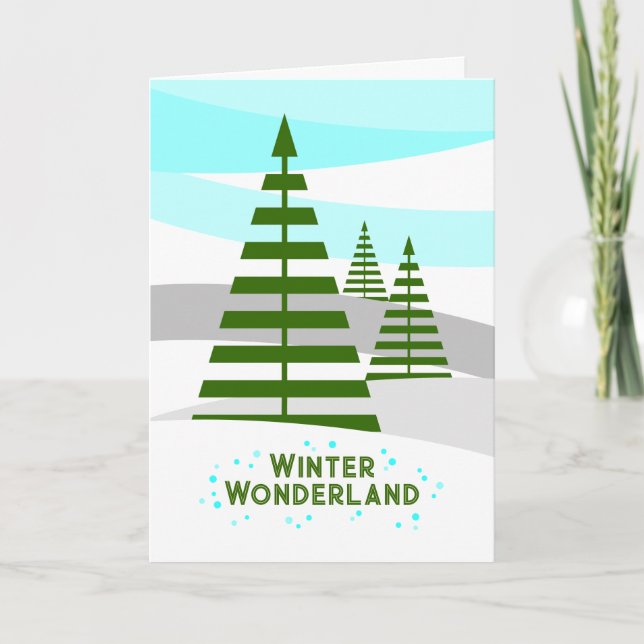 Tarjeta Festiva Winter Wonderland (Anverso)