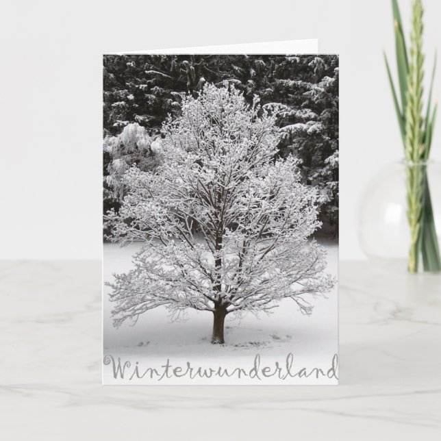 Tarjeta Festiva Winter wonderland (Anverso)