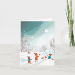 Tarjeta Festiva Winter Wonderland