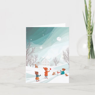 Tarjeta Festiva Winter Wonderland