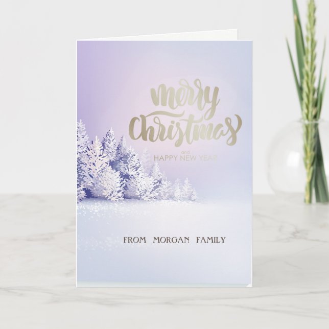 Tarjeta Festiva Winter Wonderland (Anverso)