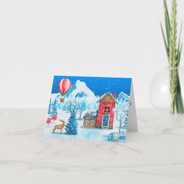 Tarjeta Festiva Winter Wonderland (Anverso)