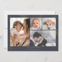 Winter Wonderland Gold Charcoal Family 4 fotos