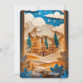 Tarjeta Festiva Winter Wonderland Greeting