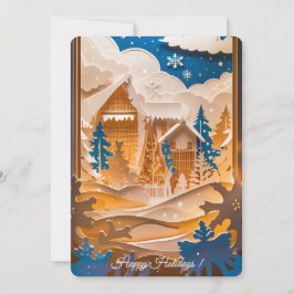 Tarjeta Festiva Winter Wonderland Photo Holiday Card