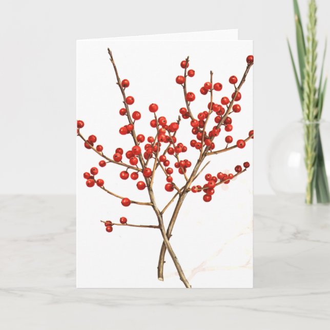 Tarjeta Festiva Winterberry (Anverso)