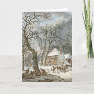 Tarjeta Festiva Winterlandschap (1759-1842) por Pieter Pietersz
