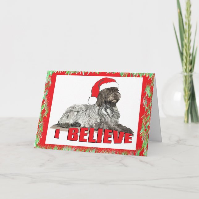 TARJETA FESTIVA WIREHAIRED_POINTING_GRIFFON_CARD (Anverso)