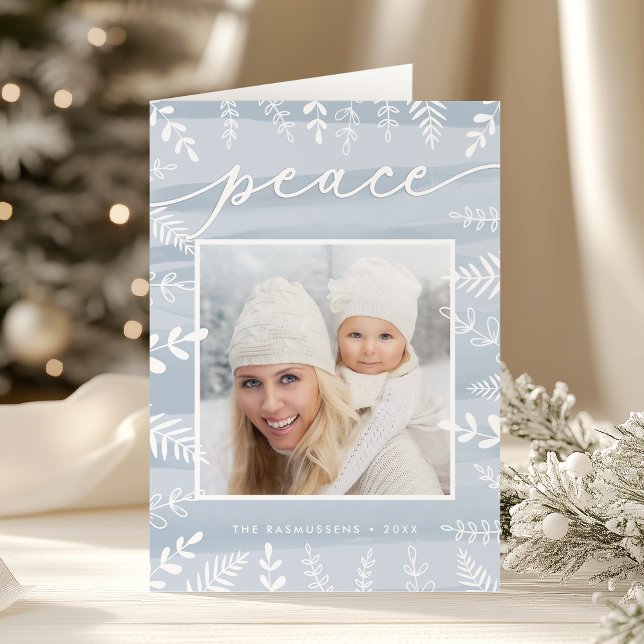 Tarjeta Festiva Wish de acuarela | Foto de festividad plegada (Subido por el creador)