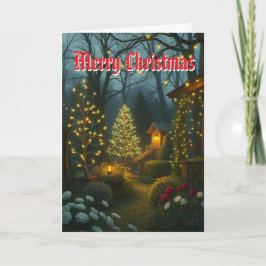 Tarjeta Festiva Wishing you a Merry Christmas