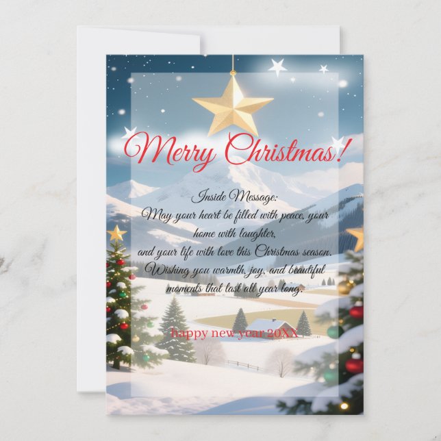 Tarjeta Festiva Wishing You Christmas Magic Christmas Cards (Anverso)