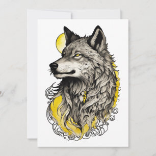 Tarjeta Festiva Wolf