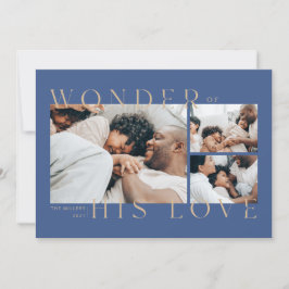 Tarjeta Festiva Wonder of His Love Christmas Card