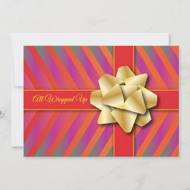 Tarjeta Festiva Wonderful Holiday Flat Card (Anverso)