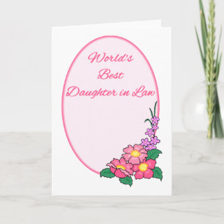 Tarjeta Festiva World's Best Daughter in Law