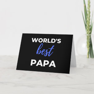 Tarjeta Festiva World's Best Papa