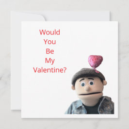 Tarjeta Festiva Would You Be My Valentine?