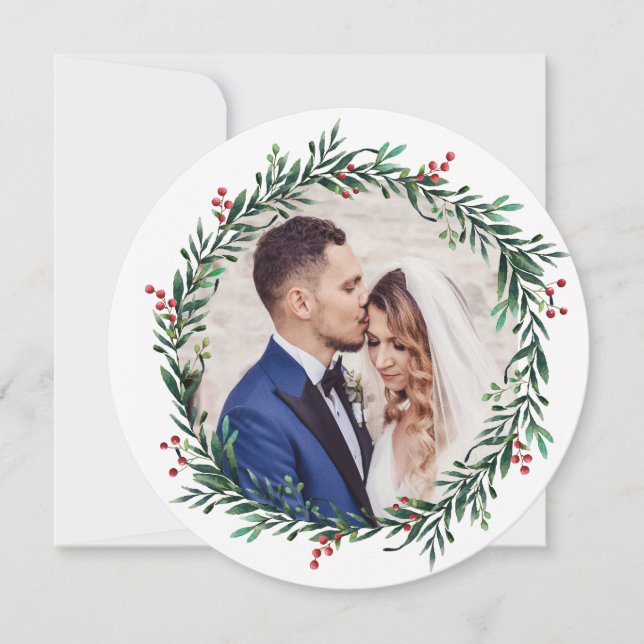 Tarjeta Festiva Wreath (Anverso)