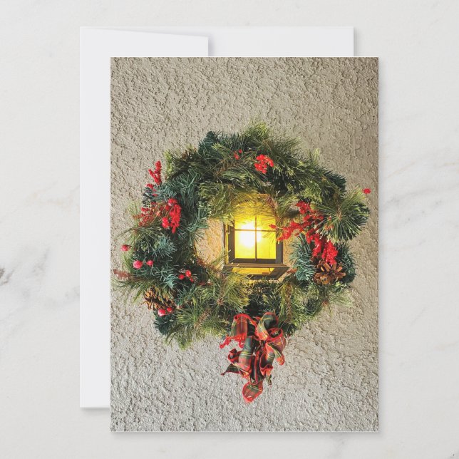 Tarjeta Festiva Wreath (Anverso)
