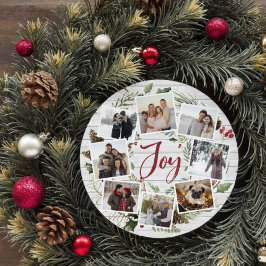 Tarjeta Festiva Wreath de granja | COLLAGE DE FOTOS