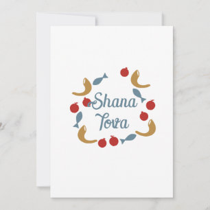 Tarjeta Festiva Wreath de Shana Tova
