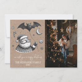 Tarjeta Festiva Wreath espeluznante