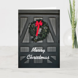 Tarjeta Festiva Wreath navidades
