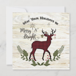 Tarjeta Festiva Wreath, Navidades de una granja de Collage de foto