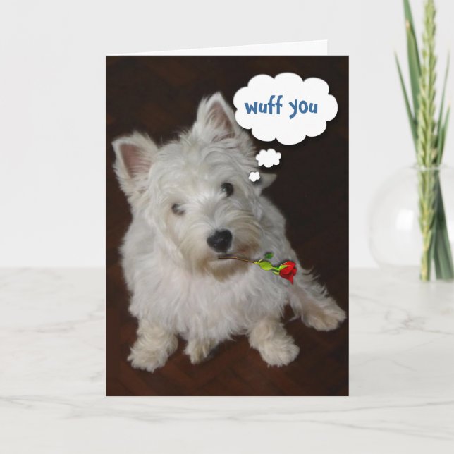 Tarjeta Festiva Wuff You (Anverso)