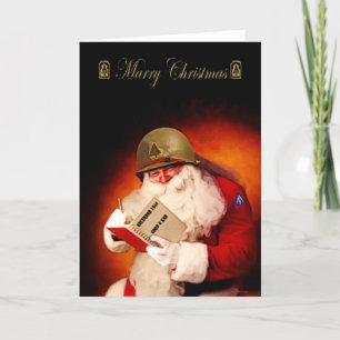 Tarjeta Festiva WWII Santa