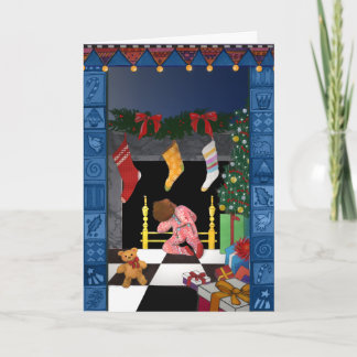 Tarjeta Festiva X005 Buscando Santa