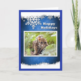 Tarjeta Festiva xmas-bengal-cat-12