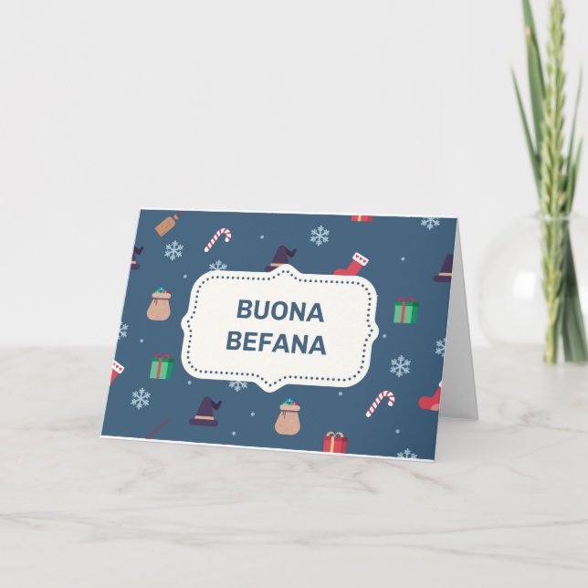Tarjeta Festiva xmas buona Befana (Anverso)