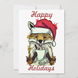 Tarjeta Festiva Xmas fox
