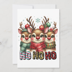 Tarjeta Festiva Xmas Gift Ho Ho