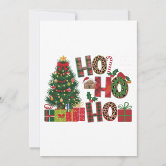 Tarjeta Festiva Xmas Gift Ho Ho