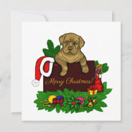 Tarjeta Festiva XMas Puppy