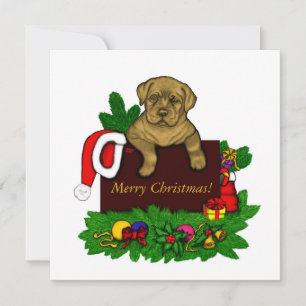 Tarjeta Festiva XMas Puppy