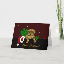 Tarjeta Festiva XMas Puppy