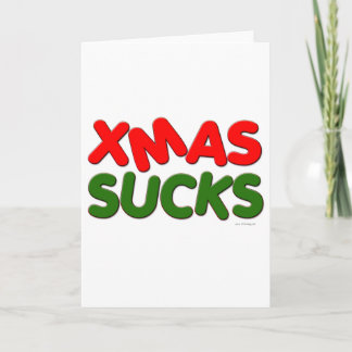 Tarjeta Festiva XMAS Sucks