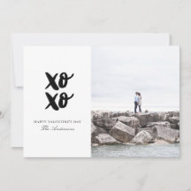 XO. Abrazos y besos. San Valentín blanco y negro