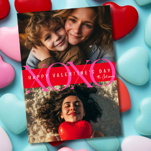 Tarjeta Festiva Xoxo tres El día de San Valentín de fotos