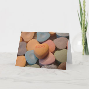 Tarjeta Festiva XOXO Valentine Candy