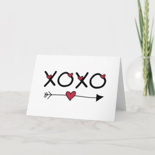 Tarjeta Festiva XOXO Valentines