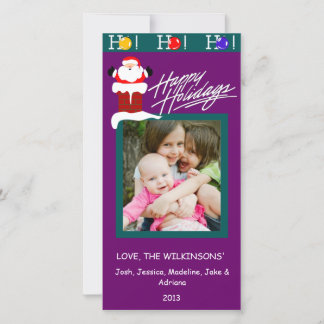 Tarjeta Festiva Y2 Ho Green Plumb Christmas Photo Cards