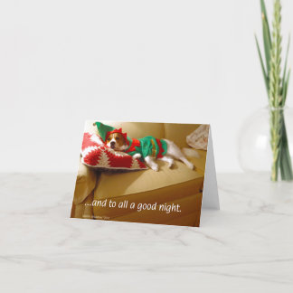 Tarjeta Festiva "….y a todo el buenas noches. "