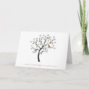 Tarjeta Festiva Y una perdiz en un peral