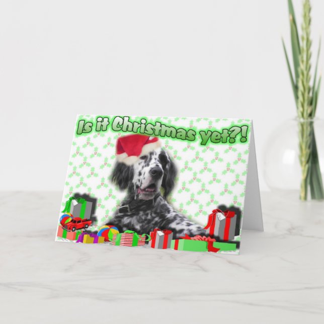 Tarjeta Festiva ¿Ya es Navidad? (Anverso)